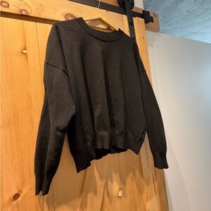 Tahari Women's Black Crew Neck Sweater